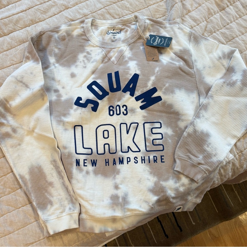 League Cream Tie-Dye Sweatshirt